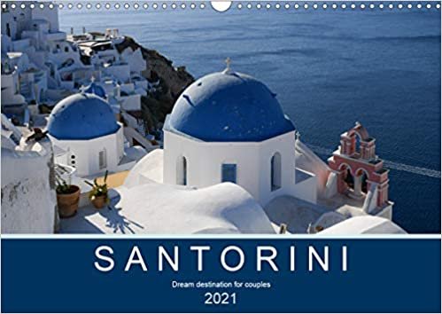 ダウンロード  Santorini, dream destination for couples (Wall Calendar 2021 DIN A3 Landscape): Famous greek dream island with stunning sunsets and views (Monthly calendar, 14 pages ) 本