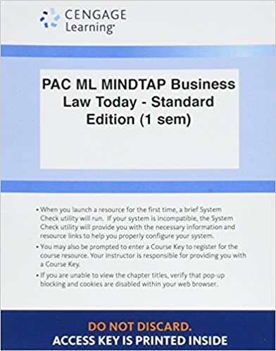 Roger LeRoy Miller LMS Integrated for MindTap Business Law, 1 term (6 months) Printed Access Card for Miller's Business Law Today, Standard: Text & Summarized Cases, 11th تكوين تحميل مجانا Roger LeRoy Miller تكوين