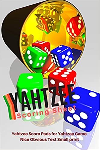 indir Yahtzee Scoring Sheet: V.7 Yahtzee Score Pads for Yahtzee Game Nice Obvious Text Small print Yahtzee Score Sheets 6 by 9 inch