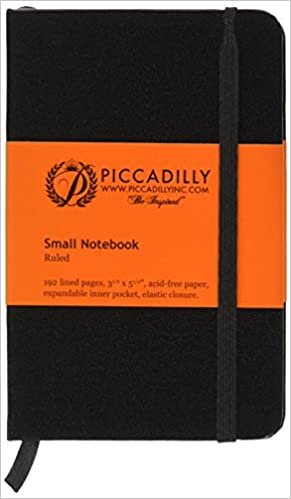  بدون تسجيل ليقرأ 1 X Piccadilly Essential Notebook - Black - Small (Lined both sides)