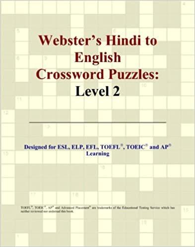 Webster's Hindi to English Crossword Puzzles: Level 2 indir