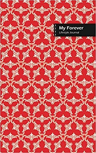 My Forever Lifestyle Journal, Blank Write-in Notebook, Dotted Lines, Wide Ruled, Size (A5) 6 x 9 In (Red)