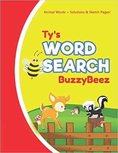 Ty's Word Search: Solve Safari Farm Sea Life Animal Wordsearch Puzzle Book + Draw & Sketch Sketchbook Activity Paper | Help Kids Spell Improve ... | Creative Fun | Personalized Name Letter T indir