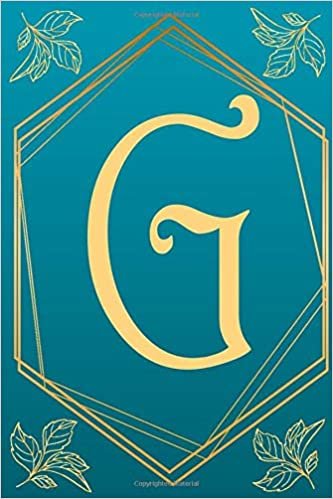 G: Monogram Notebook Letter G Initial alphabetical(Lined Pages 6x9 110 Pages)Pretty Personalized Medium Lined Journal Gifts & Diary for Writing & ... Monogrammed Gifts for any Occasion indir