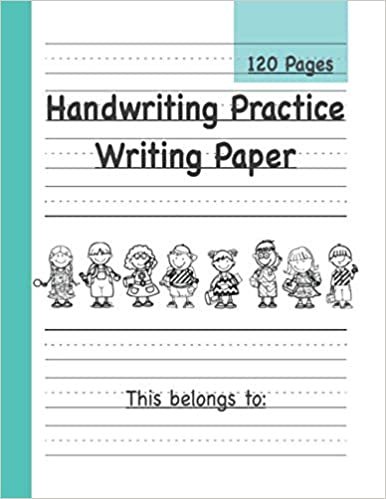 ダウンロード  Handwriting Practice Writing Paper Book: Blank Lined Writing Practice Notebook With Dotted Lines Sheets For Kindergarten ABC Kids, 120 Pages, 8.5 x 11. 本