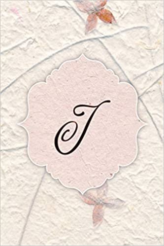 indir J: Western Wallflower Petal Journal, Monogram Initial Letter J Lined Pages Flower Notebook
