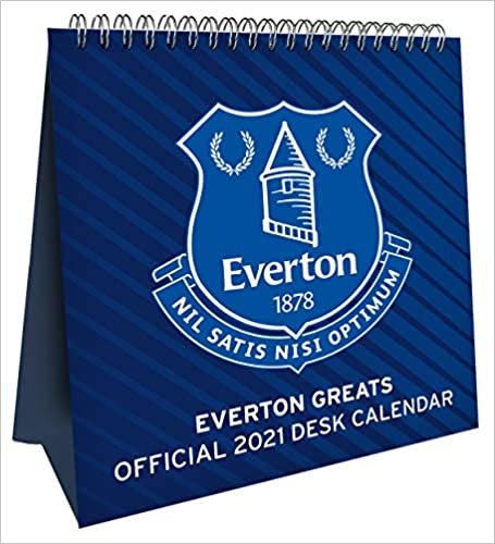 Everton FC 2021 Desk Easel Calendar - Official Desk Easel Format Calendar