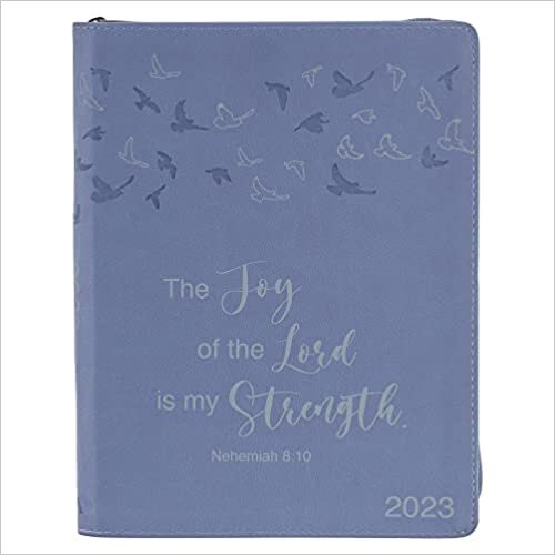 クリスチャンアートギフト 2023 18ヶ月プランナー 女性用 | 主の喜びは私の強さ - ネヘミア8:10 インスピレーションを与える聖書の一節 ダウンロード