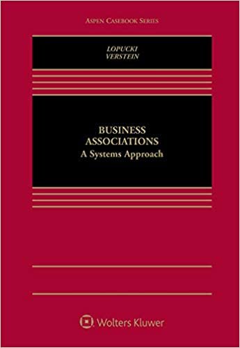 indir Business Associations: A Systems Approach (Aspen Casebook)