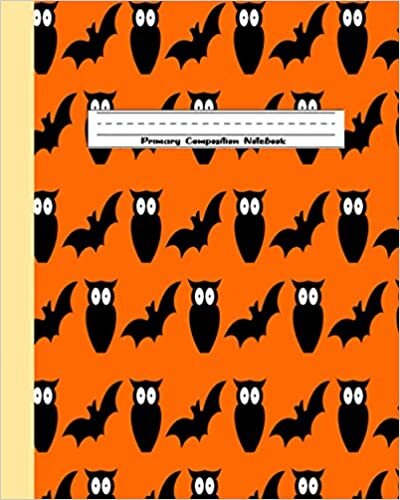 indir primary composition notebook: Composition Journal Kindergarten, Grades K-2: For Kids Ages 2-8… Cool Bat cover (Vol 95)
