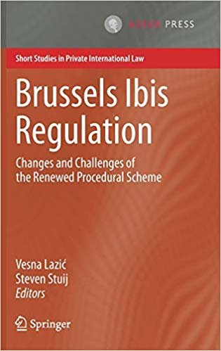 brussels ibis التنظيم: تغييرات و التحديات of the renewed procedural مخطط (قصير الدراسات في الخصوصية International قانون)