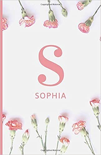 Sophia: Notebook Journal with Pink Monogram Initial Letter S and Name indir