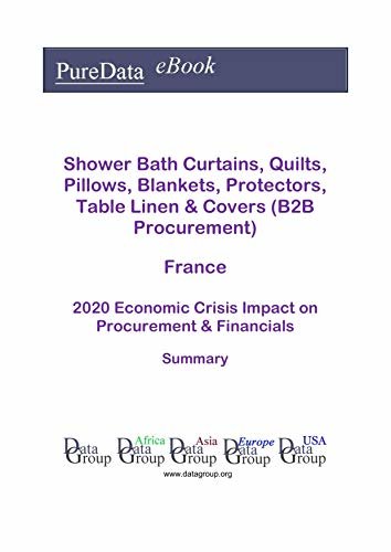 ダウンロード  Shower Bath Curtains, Quilts, Pillows, Blankets, Protectors, Table Linen & Covers (B2B Procurement) France Summary: 2020 Economic Crisis Impact on Revenues & Financials (English Edition) 本