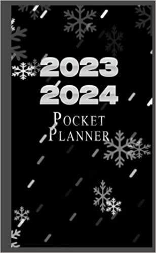 ダウンロード  Pocket Planner 2023-2024: Christmas Snowflake Overlay Cover, 2 Year Pocket Calendar 2023-2024 For Purse With Notes Section, Contacts, Goals, Passwords And ... 4 X 6.5 Inches. 本