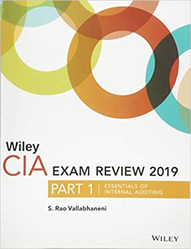 Wiley CIA Exam Review 2019, Part 1: Essentials of Internal Auditing