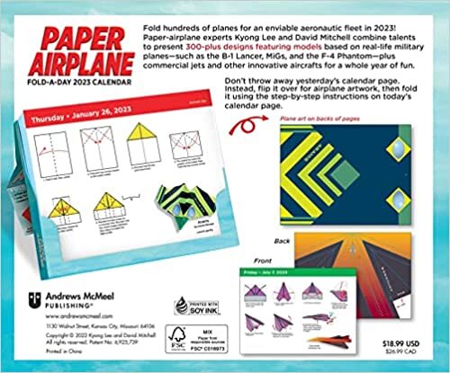 Paper Airplane 2023 Fold-A-Day Calendar