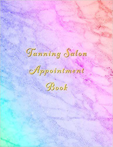 indir Tanning Salon Appointment Book: Classy Multi coloured marble client schedule organiser | With weekly and hourly time slots broken into 15 minute chunks.