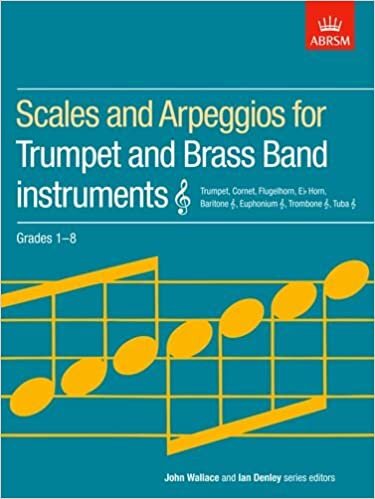 ダウンロード  Scales and Arpeggios for Trumpet and Brass Band Instruments, Treble Clef, Grades 1-8 (ABRSM Scales & Arpeggios) 本