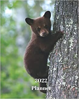 2022 Planner: Bear Cub- Monthly Calendar with U.S./UK/ Canadian/Christian/Jewish/Muslim Holidays– Calendar in Review/Notes 8 x 10 in.- Animal Nature Wildlife indir