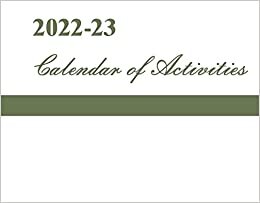 ダウンロード  Calendar of Activities 2022-2023 本