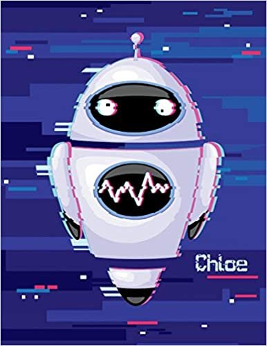 indir Chloe: Personalized Discreet Internet Website Password Journal or Organizer, Cute Robot Themed Birthday, Christmas, Best Friend Gifts for Kids, s, ... Grandma, Large Print Book, Size 8 1/2&quot; x 11&quot;
