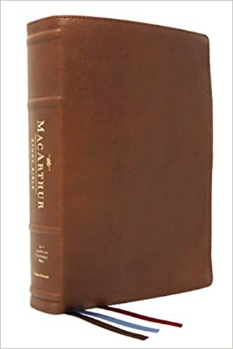 Holy Bible: New American Standard Bible, Macarthur Study Bible, Brown, Premium Goatskin Leather, Premier Collection, Comfort Print; Unleashing God's Truth One Verse at a Time
