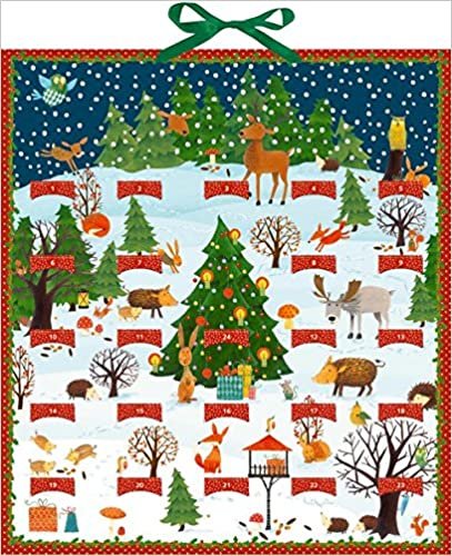 Bunte Winter-Weihnachts-Tierwelt Zettelkalender indir