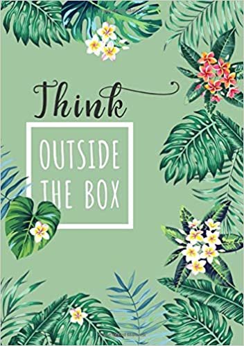 Think Outside The Box: B5 Large Print Password Notebook with A-Z Tabs | Medium Book Size | Tropical Leaf Design Green indir