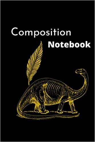 Composition Notebook: Cute Trendy Dinosaur Wide Ruled Paper Notebook Journal | Pretty Wide Blank Lined Workbook for Teens Kids Students Girls boys h for Home School College for Writing Notes