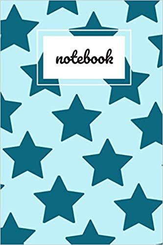 اقرأ Blue star print notebook: novelty notebook 6"x9" الكتاب الاليكتروني 