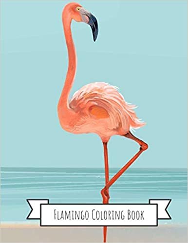 Flamingo Coloring Book: Gifts for Kids 4-8, Girls or Adult Relaxation - Stress Relief Flamingo lover Birthday Coloring Book Made in USA