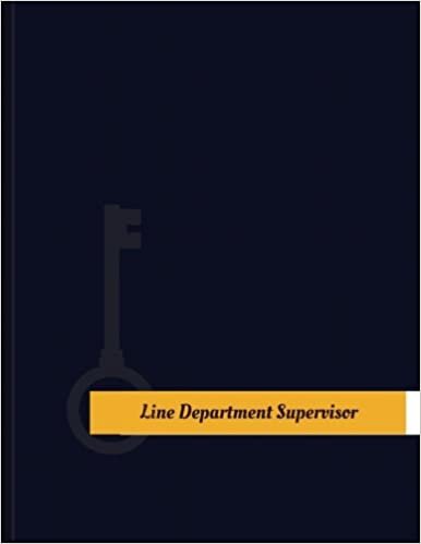 indir Line Department Supervisor Work Log: Work Journal, Work Diary, Log - 131 pages, 8.5 x 11 inches (Key Work Logs/Work Log)