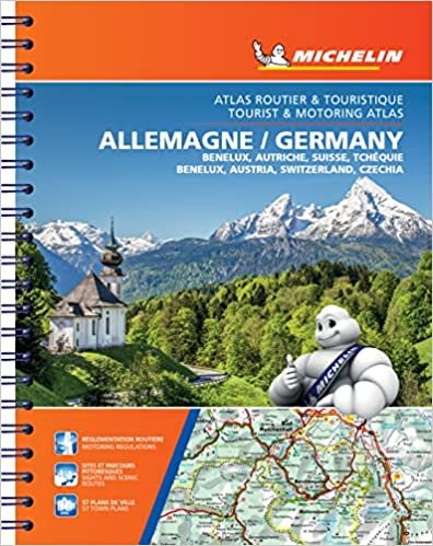 تحميل Germany, Benelux, Austria, Switzerland, Czech Republic - Tourist and Motoring Atlas (A4-Spiral): Tourist &amp; Motoring Atlas A4 spiral