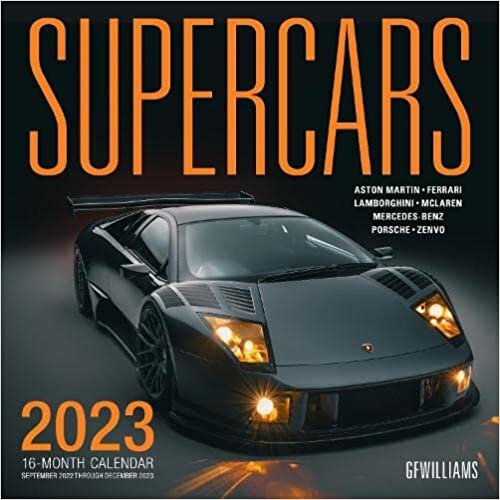 Supercars 2023: 16-Month Calendar - September 2022 through December 2023