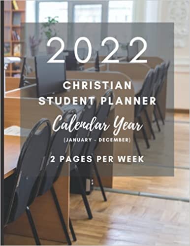 Hesed Publishing 2022 Christian Student Planner - Calendar Year (January - December) - 2 Pages Per Week: Includes Daily Bible Reading Plan | Library Desks Theme | A Great Gift for Students | تكوين تحميل مجانا Hesed Publishing تكوين
