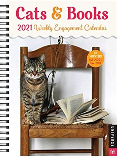 Cats & Books 16-Month 2020-2021 Weekly Engagement Calendar