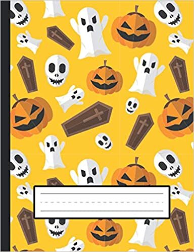 indir Angry Ghosts, Coffins, Skulls - Halloween Primary Story Journal To Write And Draw For Grades K-2 Kids: Standard Size, Dotted Midline, Blank ... Paper With Picture Space For Girls, Boys
