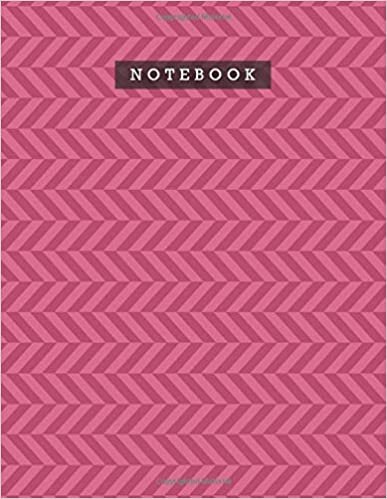 indir Notebook Carmine (M&amp;P) Color Foxes Zigzac Diagonal Stripes Patterns Cover Lined Journal: Meal, Personal, 110 Pages, Diary, Do It All, 8.5 x 11 inch, A4, Planning, Weekly, 21.59 x 27.94 cm