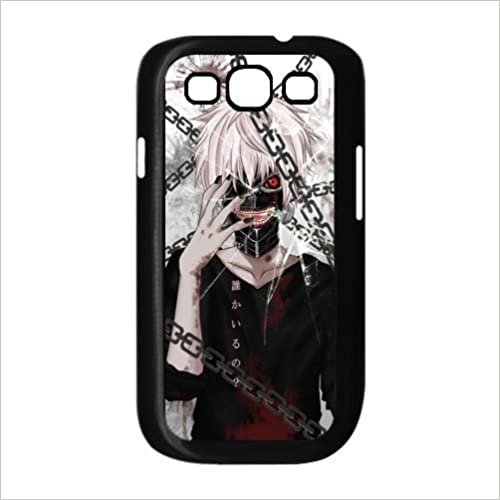 indir Custom Cover moda M-03 Anime Tokyo Ghoul Siyah baskılı Hard Shell Case Samsung Galaxy S3 i9300 için