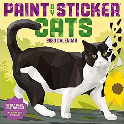 ダウンロード  Paint by Sticker Cats 2020 Calendar: Includes 24 Pages of Stickers! 本