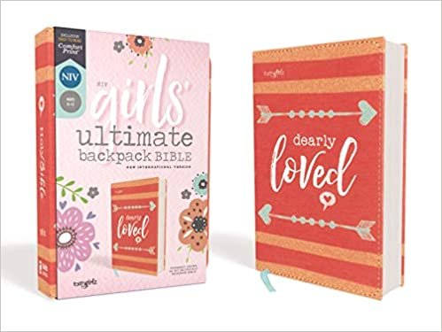 Niv, Girls' Ultimate Backpack Bible, Faithgirlz Edition, Compact, Flexcover, Coral, Red Letter Edition, Comfort Print indir