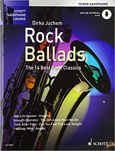 Rock ballads (14 best rock ballads) +CD --- Saxophone Tenor (Sib) / Piano indir