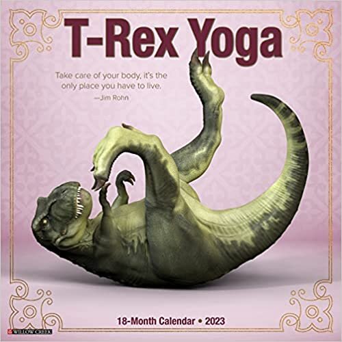 T-Rex Yoga 2023 Wall Calendar ダウンロード