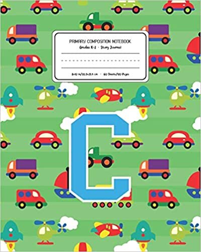 indir Primary Composition Notebook Grades K-2 Story Journal C: Cars Pattern Primary Composition Book Letter C Personalized Lined Draw and Write Handwriting ... Book for Kids Back to School Preschool