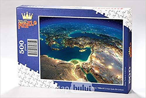 Türkiye Uydu Görüntüsü Ahşap Puzzle 500 Parça (TR04-D)
