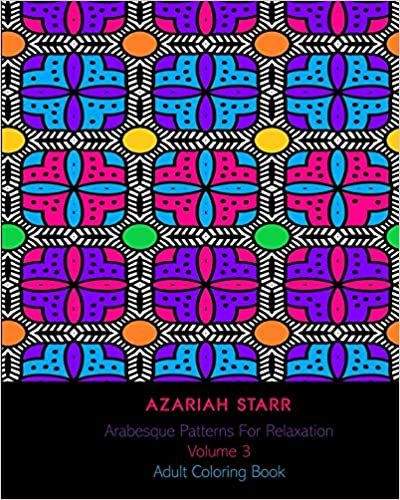 indir Arabesque Patterns For Relaxation Volume 3: Adult Coloring Book