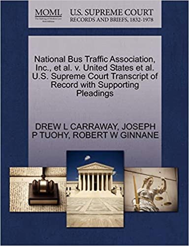 National Bus Traffic Association, Inc., et al. v. United States et al. U.S. Supreme Court Transcript of Record with Supporting Pleadings indir