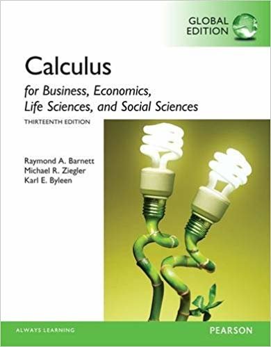 Calculus for Business, Economics, Life Sciences and Social Sciences, Global Edition indir