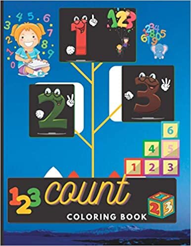 indir count C O L O R I N G B O O K: Big Activity Workbook for Toddlers &amp; Kids , Fun with Numbers, Shapes, Colors,