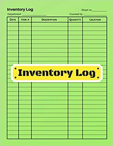 Inventory log: V.3 - Inventory Tracking Book, Inventory Management and Control, Small Business Bookkeeping / double-sided perfect binding, non-perforated indir